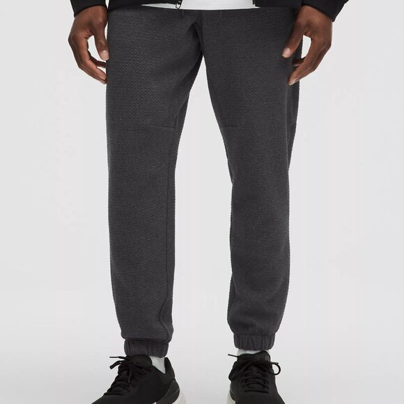 lululemon athletica Other - Lululemon Men's Textured Knit Double Cotton Jogger Heathered Black XS